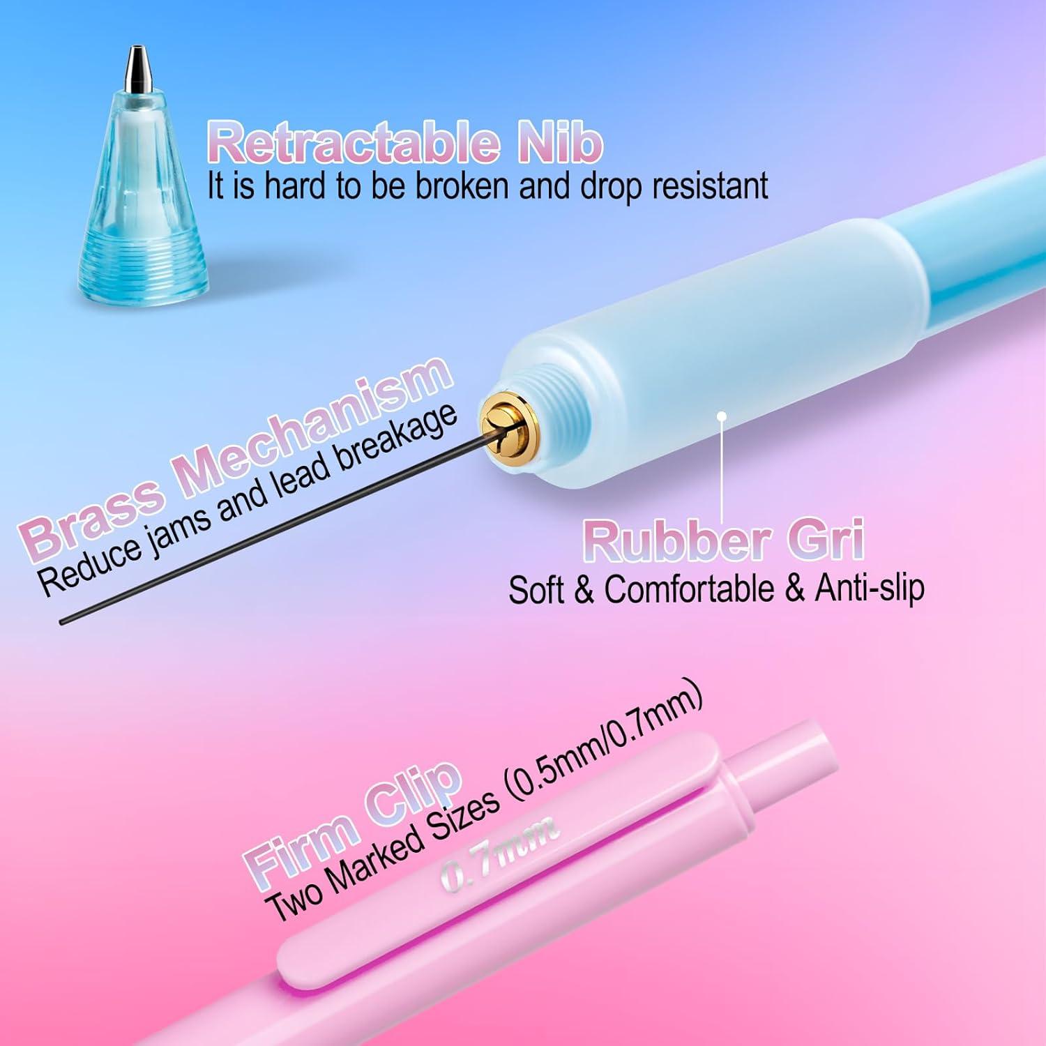 Juego de Lápices Mecánicos Drawdart 6 Pcs 0.5mm y 0.7mm