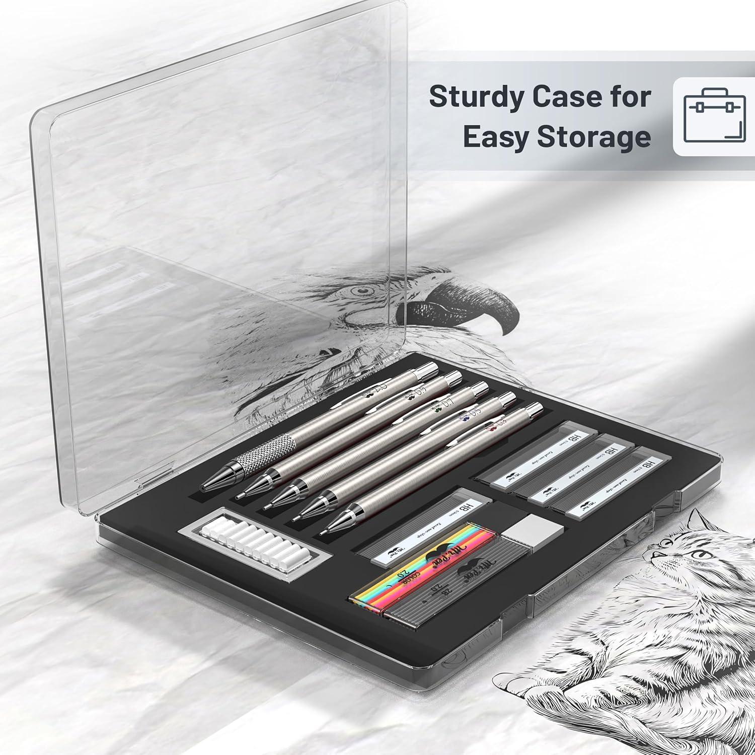 Juego de Lápices Mecánicos Mr. Pen 20 Piezas 0.3 a 2mm