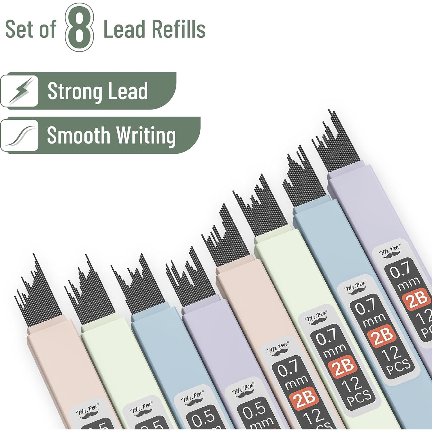 Juego de Lápices Mecánicos Pastel Mr. Pen 4 Pzs 0.5 y 0.7mm