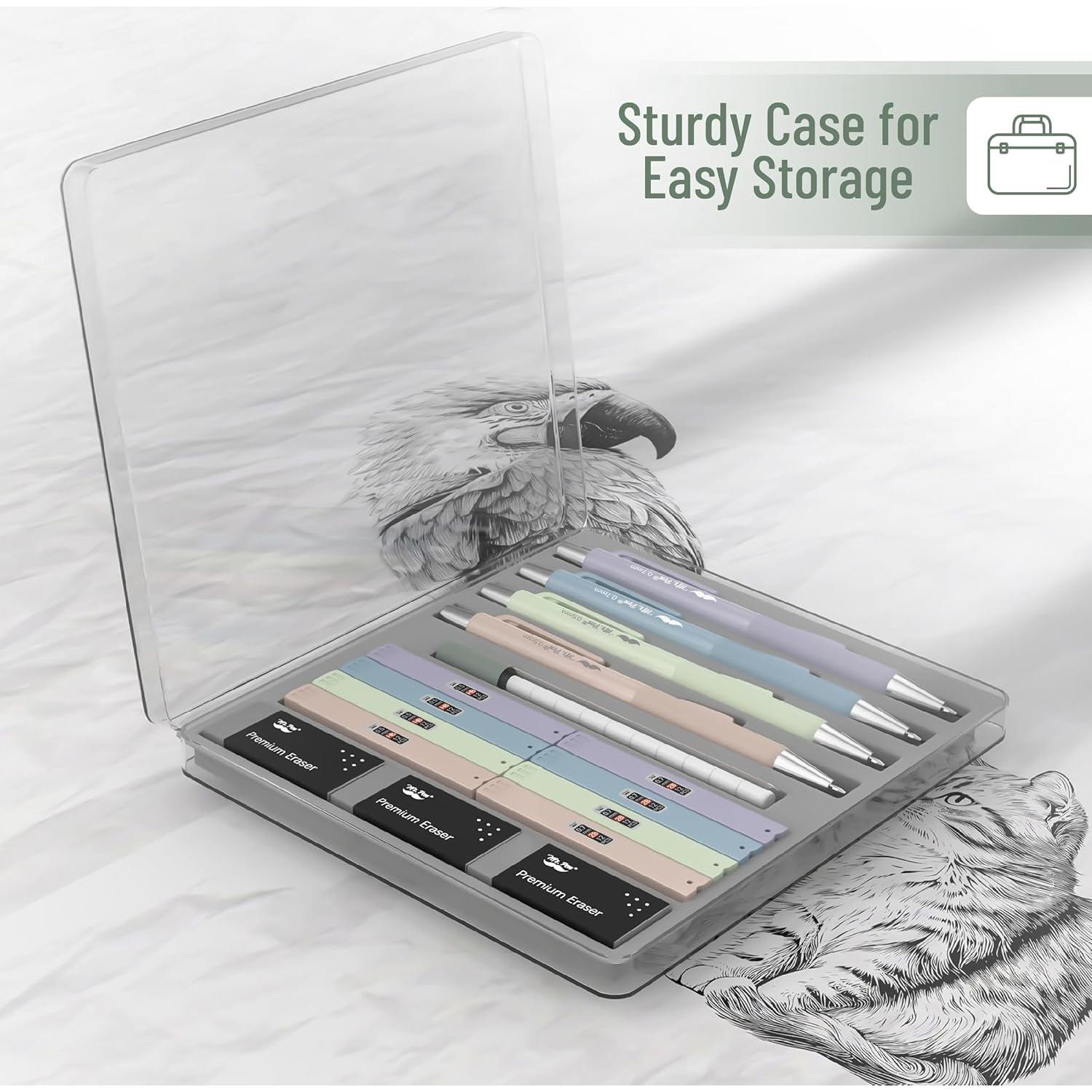 Juego de Lápices Mecánicos Pastel Mr. Pen 4 Pzs 0.5 y 0.7mm