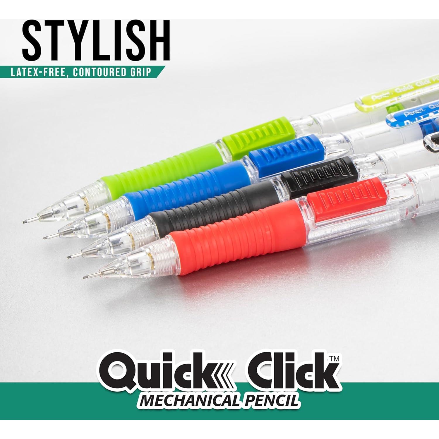 Lápiz Mecánico Pentel Quick Click 0.7mm - Paquete de 8