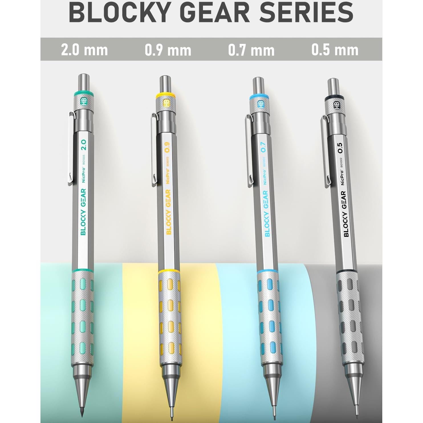 Conjunto de Lápices Mecánicos Nicpro Blocky Gear 40PCS
