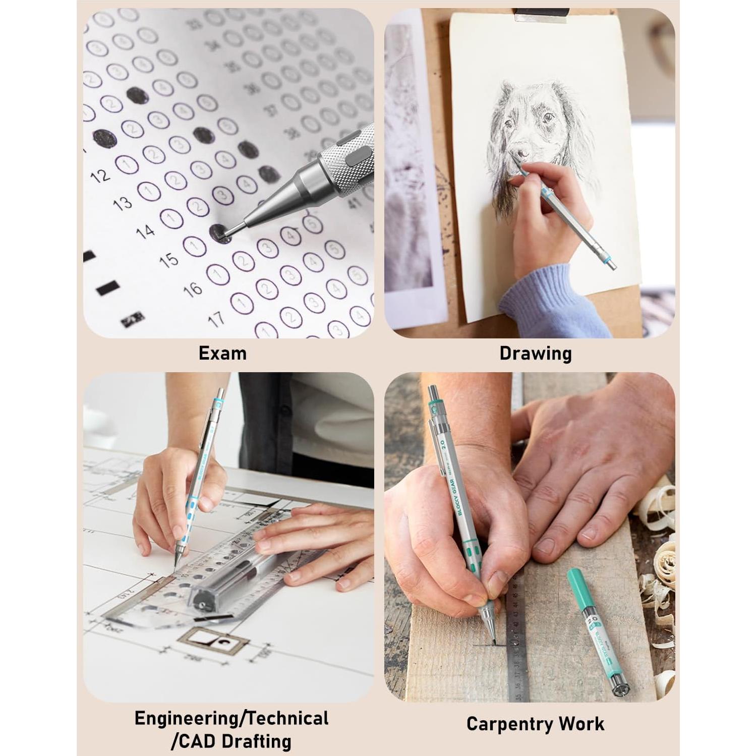 Conjunto de Lápices Mecánicos Nicpro Blocky Gear 40PCS