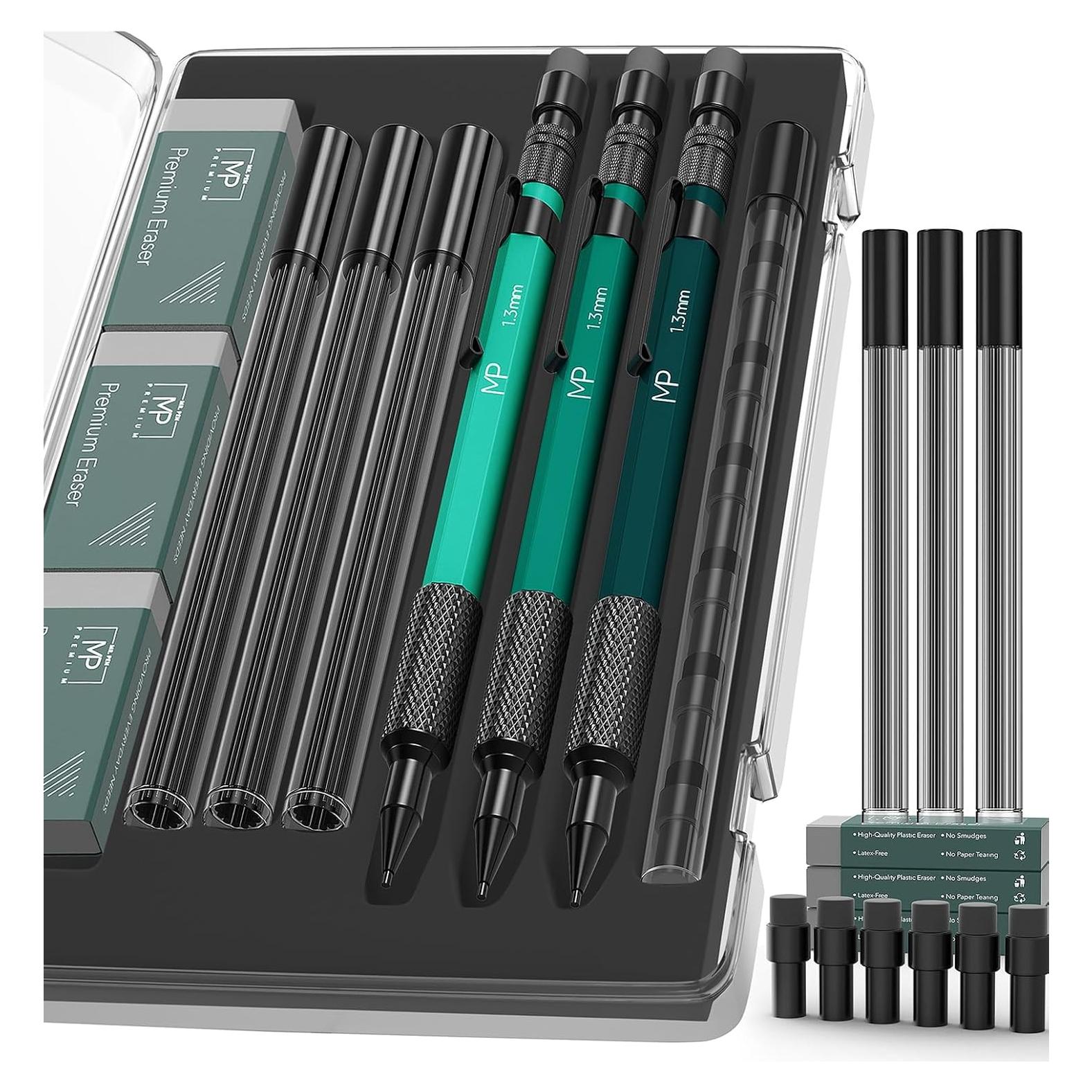 Conjunto de Lápices Mecánicos Mr. Pen 1.3 mm Negro 3 Piezas