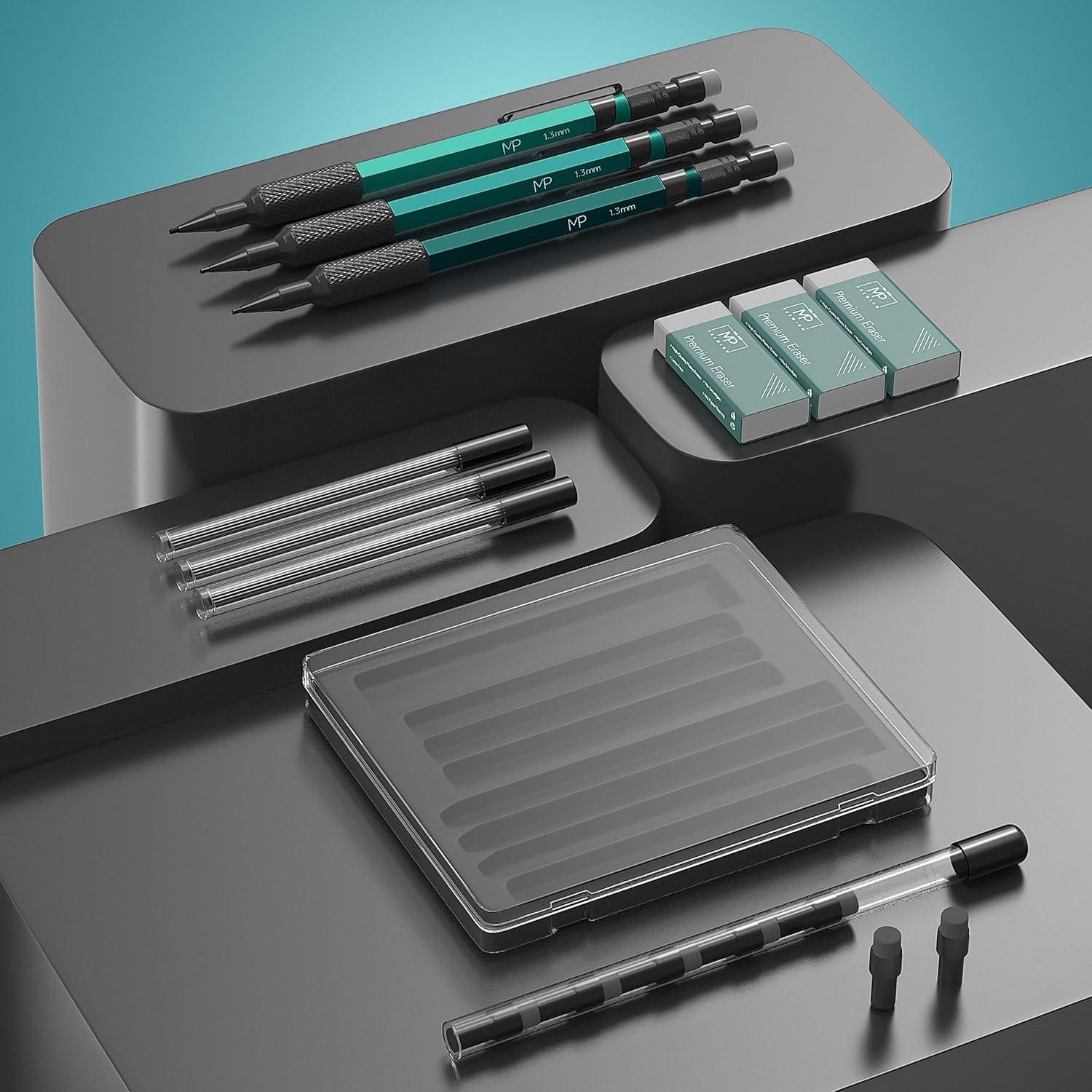 Conjunto de Lápices Mecánicos Mr. Pen 1.3 mm Negro 3 Piezas