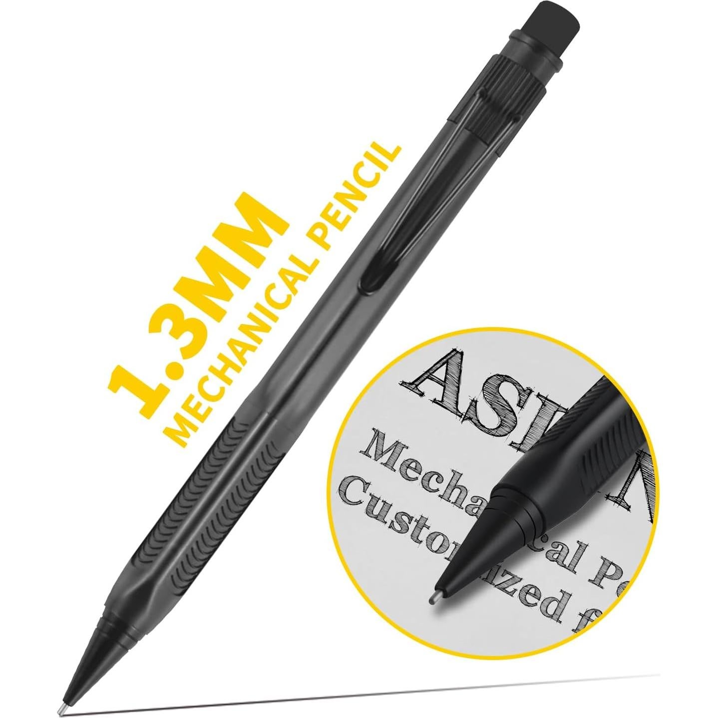 Lápiz Mecánico ASINNO 1.3mm 2B Resistente para Dibujo