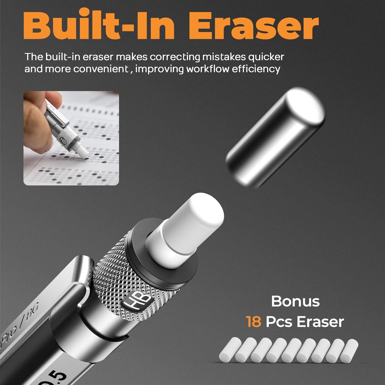 Juego de Lápices Mecánicos Nicpro 4 Pack 0.3-0.9mm con Estuche