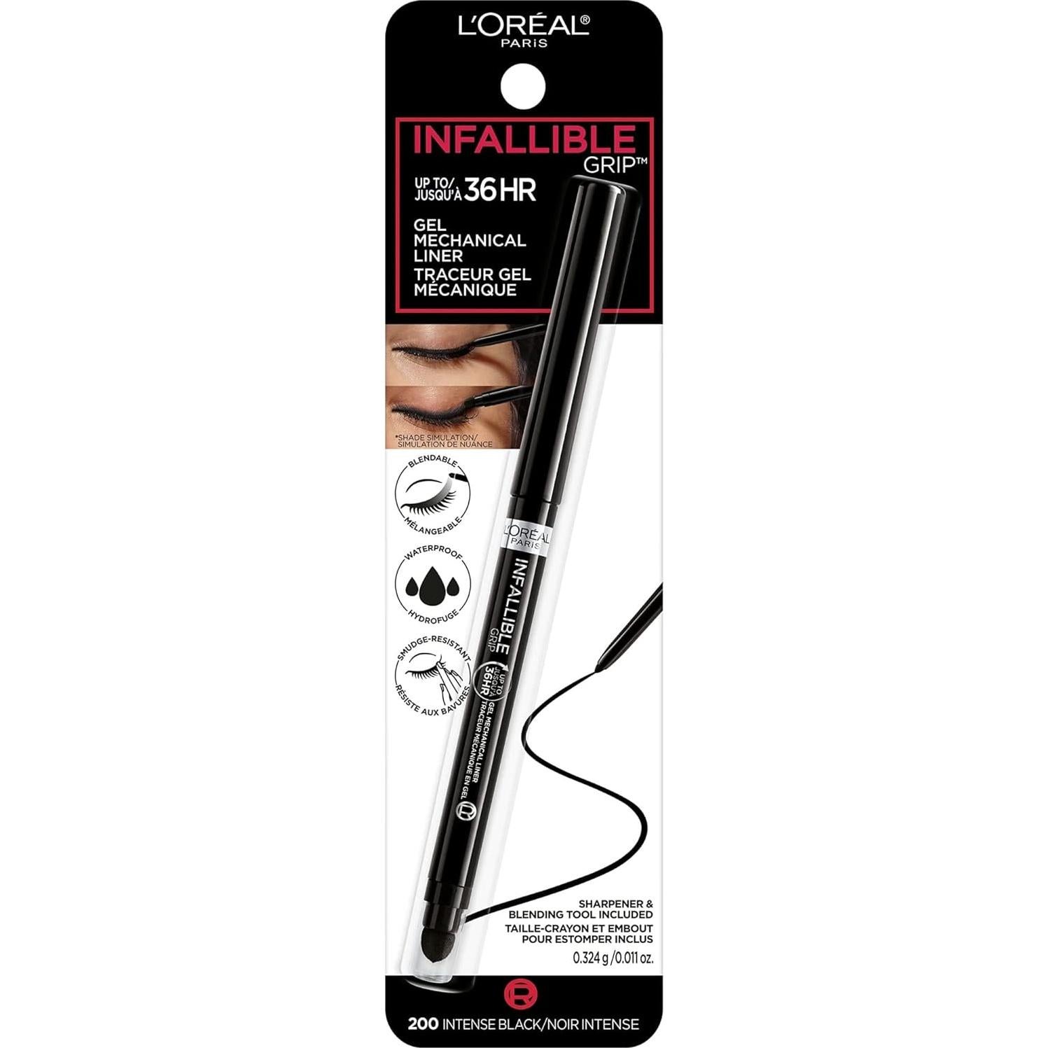 L'Oreal Paris Lápiz de Eyeliner Mecánico Negro Intenso 0.28g
