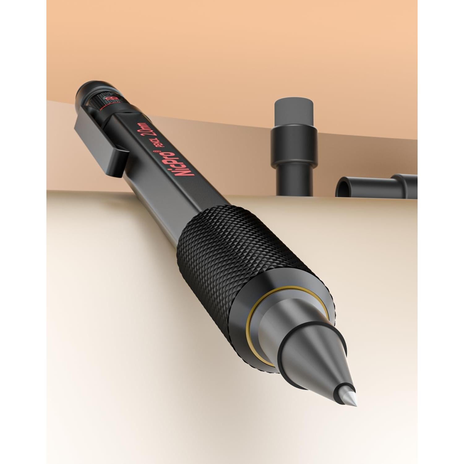 Conjunto de 3 Lápices Mecánicos Nicpro 2mm con Estuche y Minas