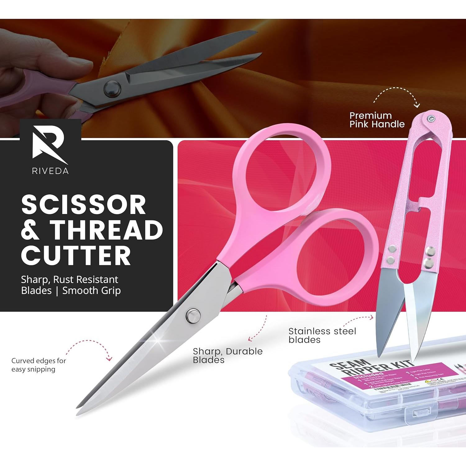 Kit de Descosedores Riveda 7 Pcs - Ergonómico y Clásico