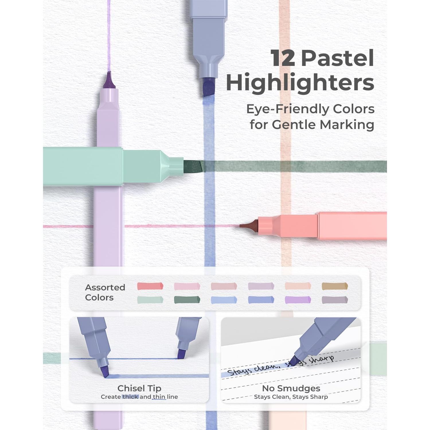 Suministros Escolares Cuatro Dulces 45 PCS Estuche Negro