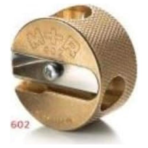 Sacapuntas de Lápiz de Latón Mobius + Ruppert 602 Doble Redondo
