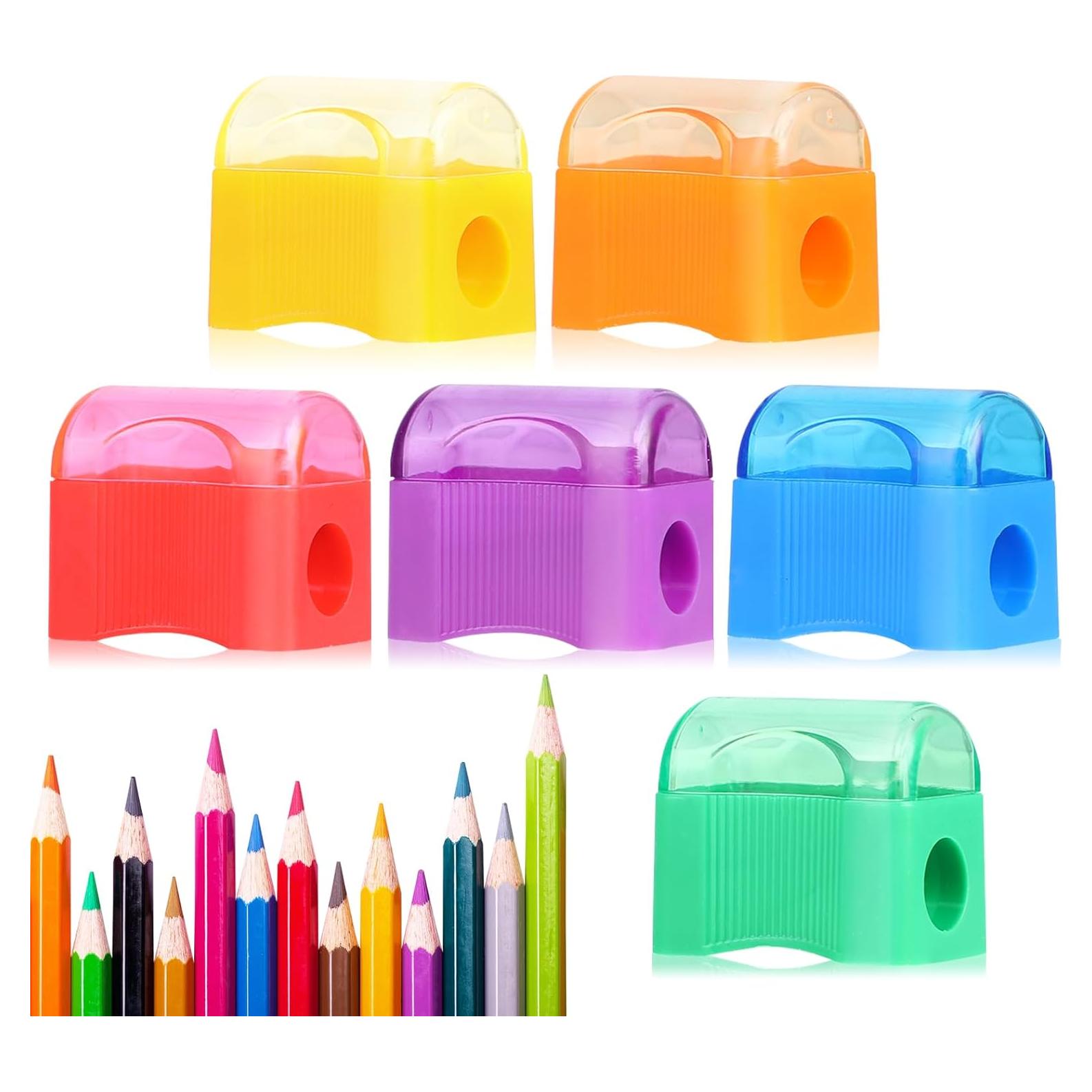 Sacapuntas de Plástico Adorox - Paquete de 144 Colores Asortidos