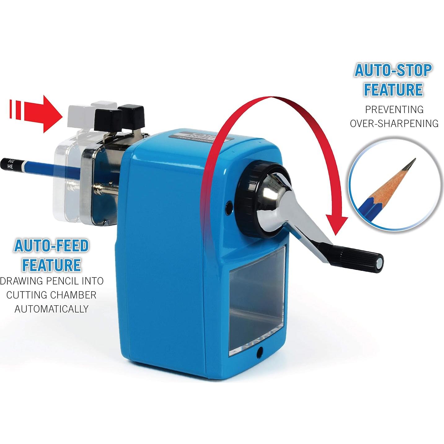 Afilador de Lápiz CARL Angel-5 Manual Azul 0.5mm/0.9mm