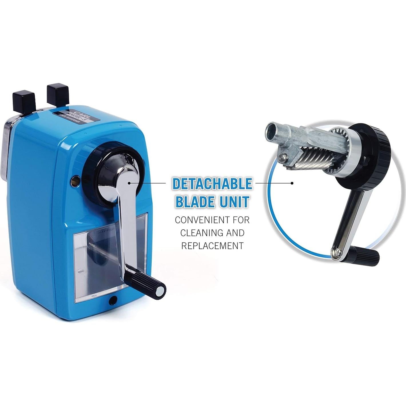 Afilador de Lápiz CARL Angel-5 Manual Azul 0.5mm/0.9mm