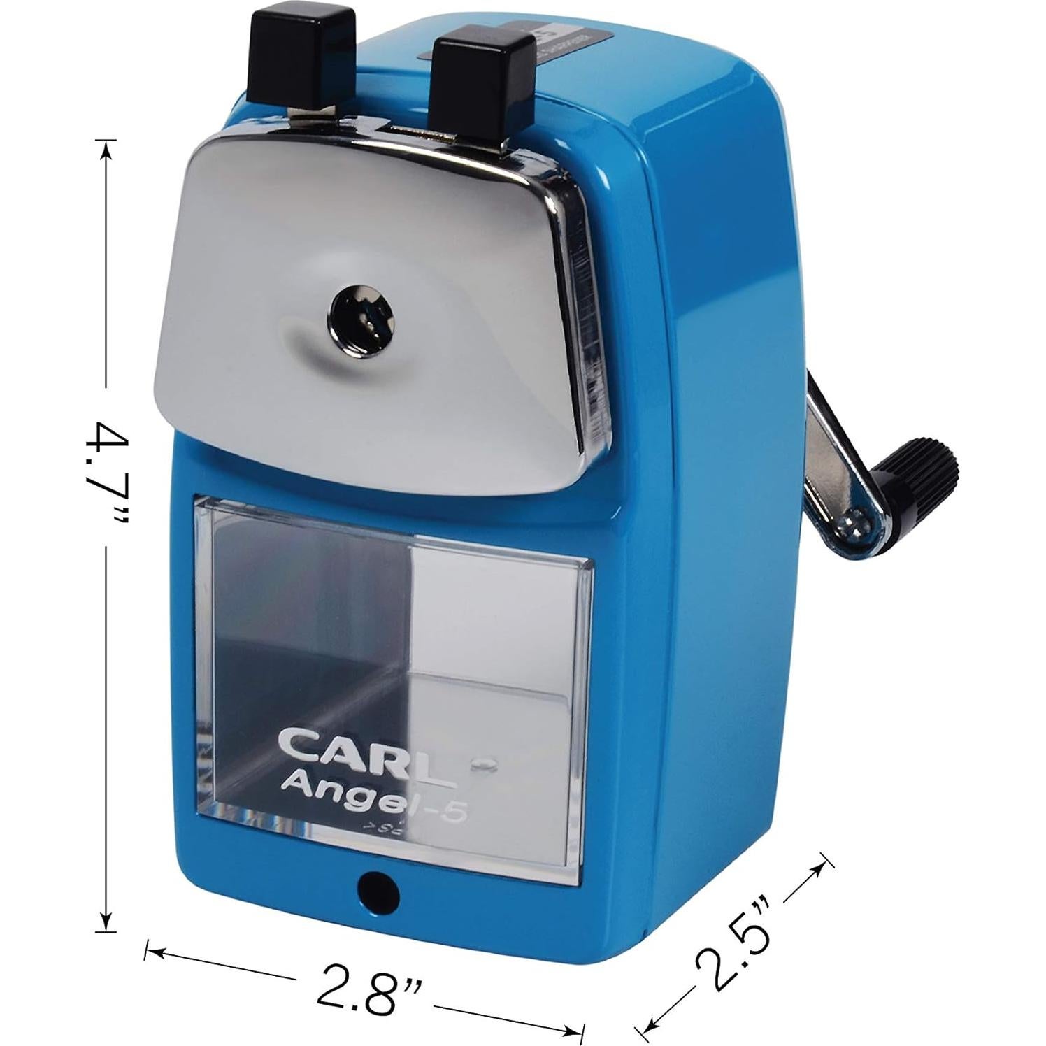 Afilador de Lápiz CARL Angel-5 Manual Azul 0.5mm/0.9mm