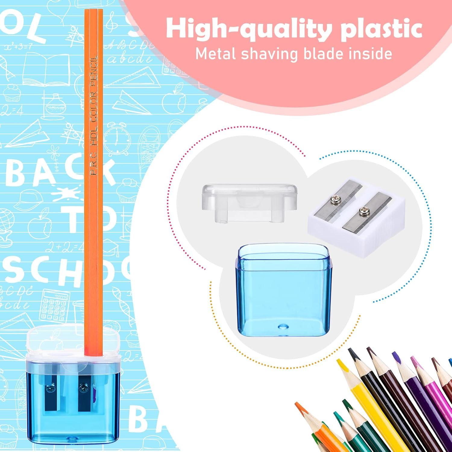 96 Sacapuntas Manuales Doble Orificio Chinco - Colores Variados