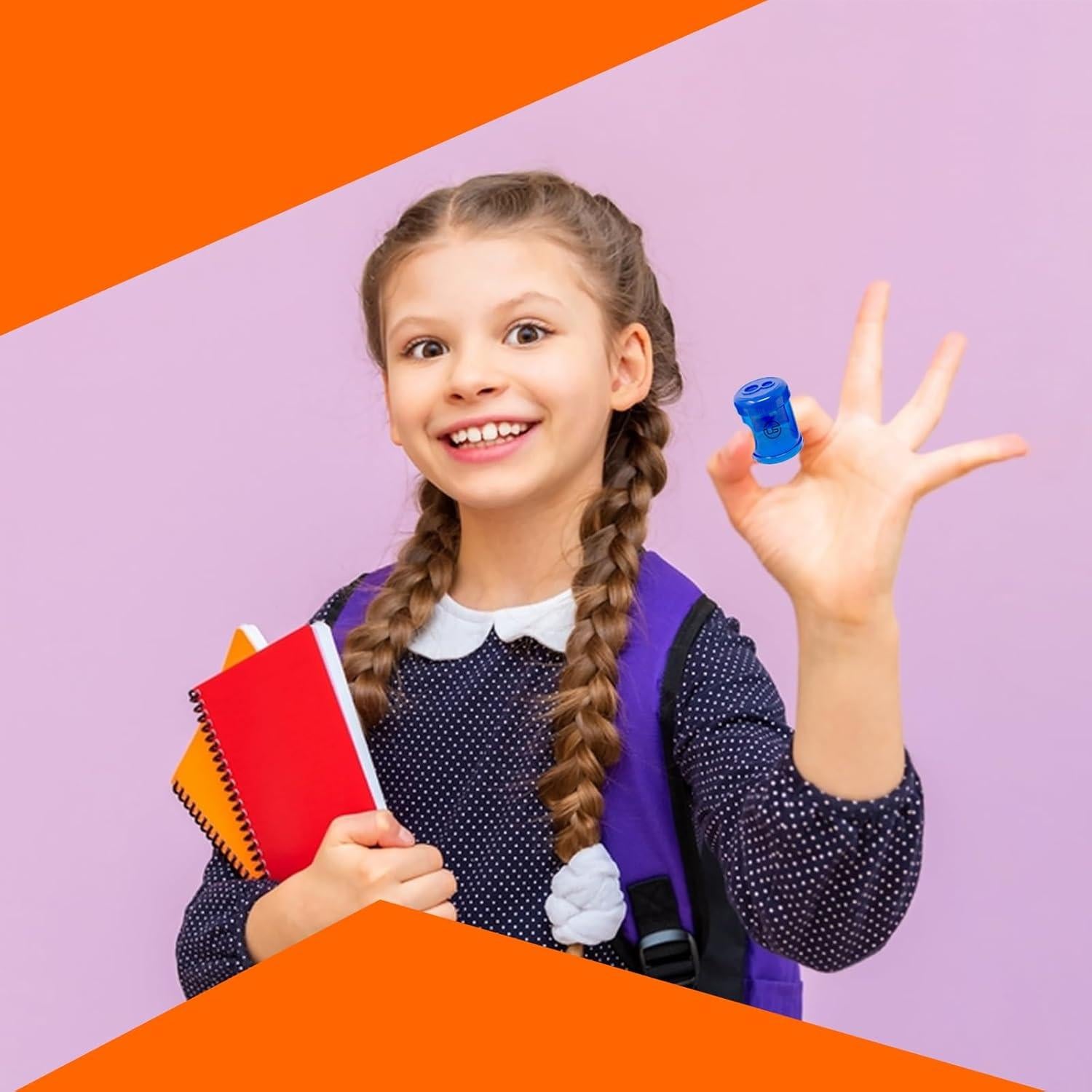 Sacapuntas Manual Doble Orificio Ultimate Stationery Azul - 3 Paquete