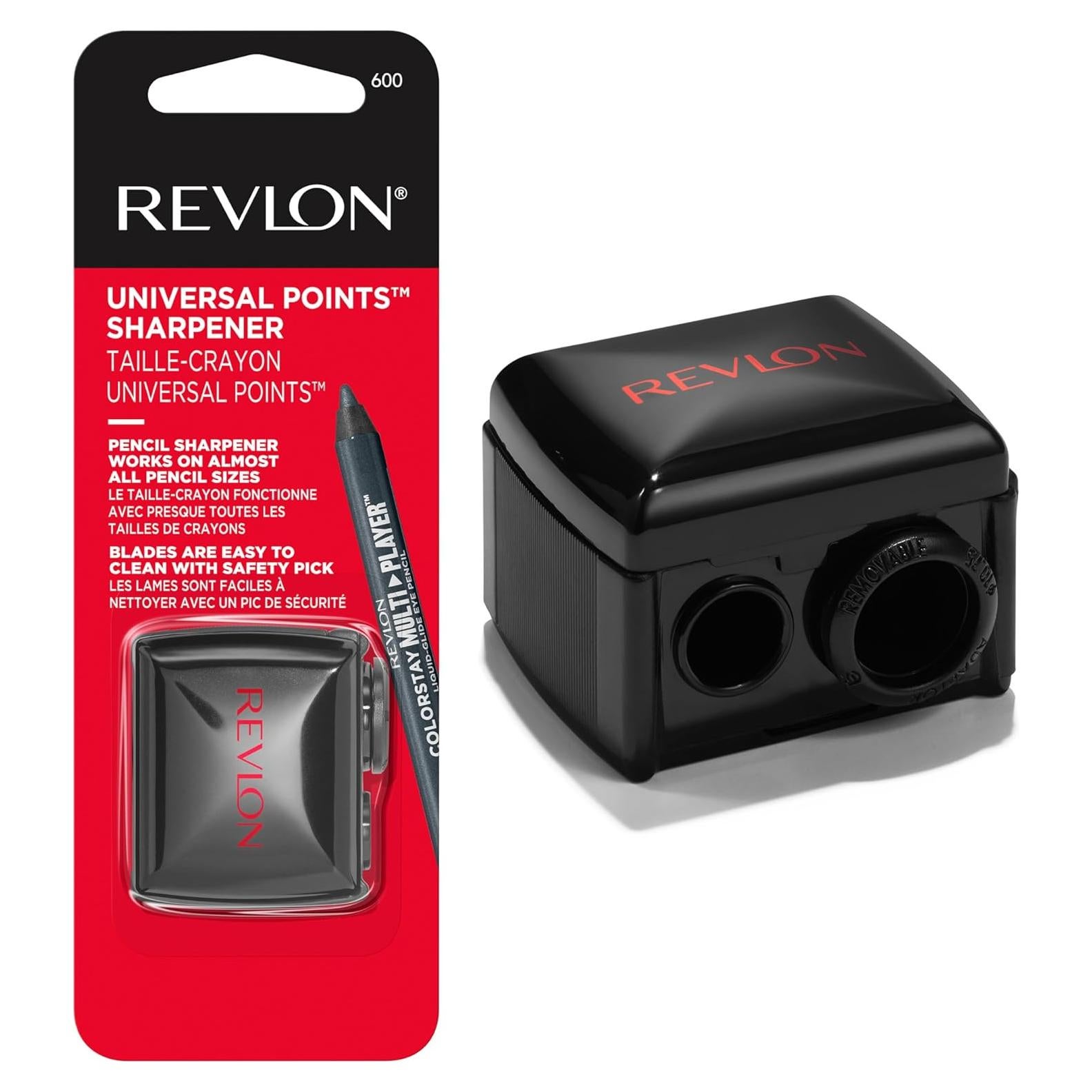 Sacapuntas Universal Revlon para Lápices de Maquillaje - Negro