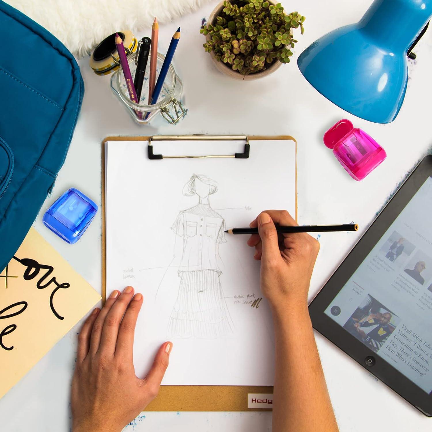 72 Sacapuntas Manuales Eersida Doble Orificio Coloridos