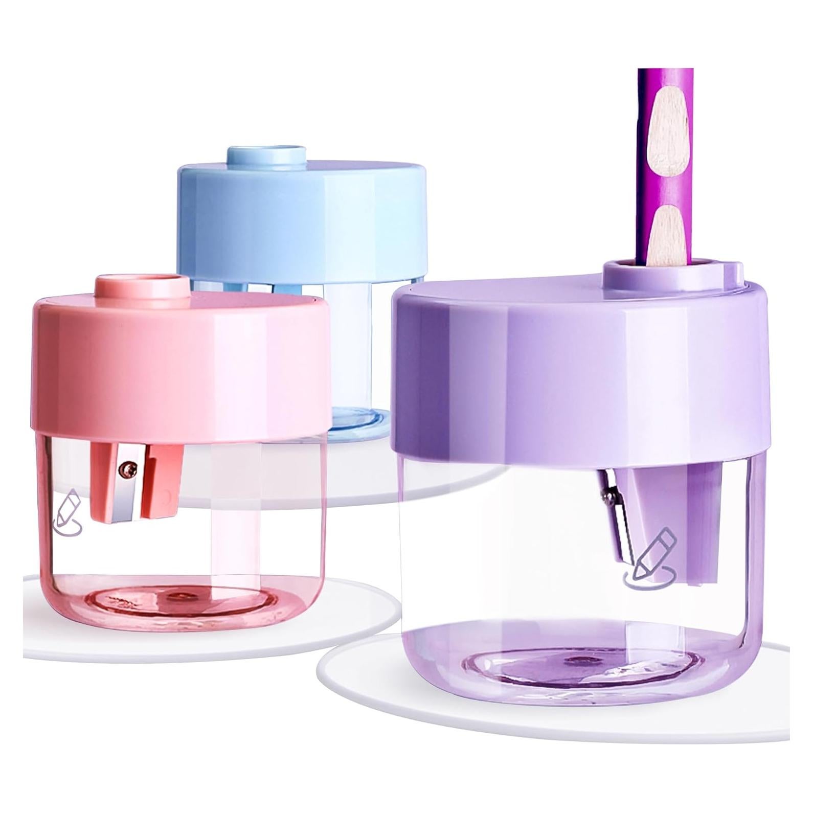 Paquete de 3 Sacapuntas Manuales Aitxpaotn para Lápices