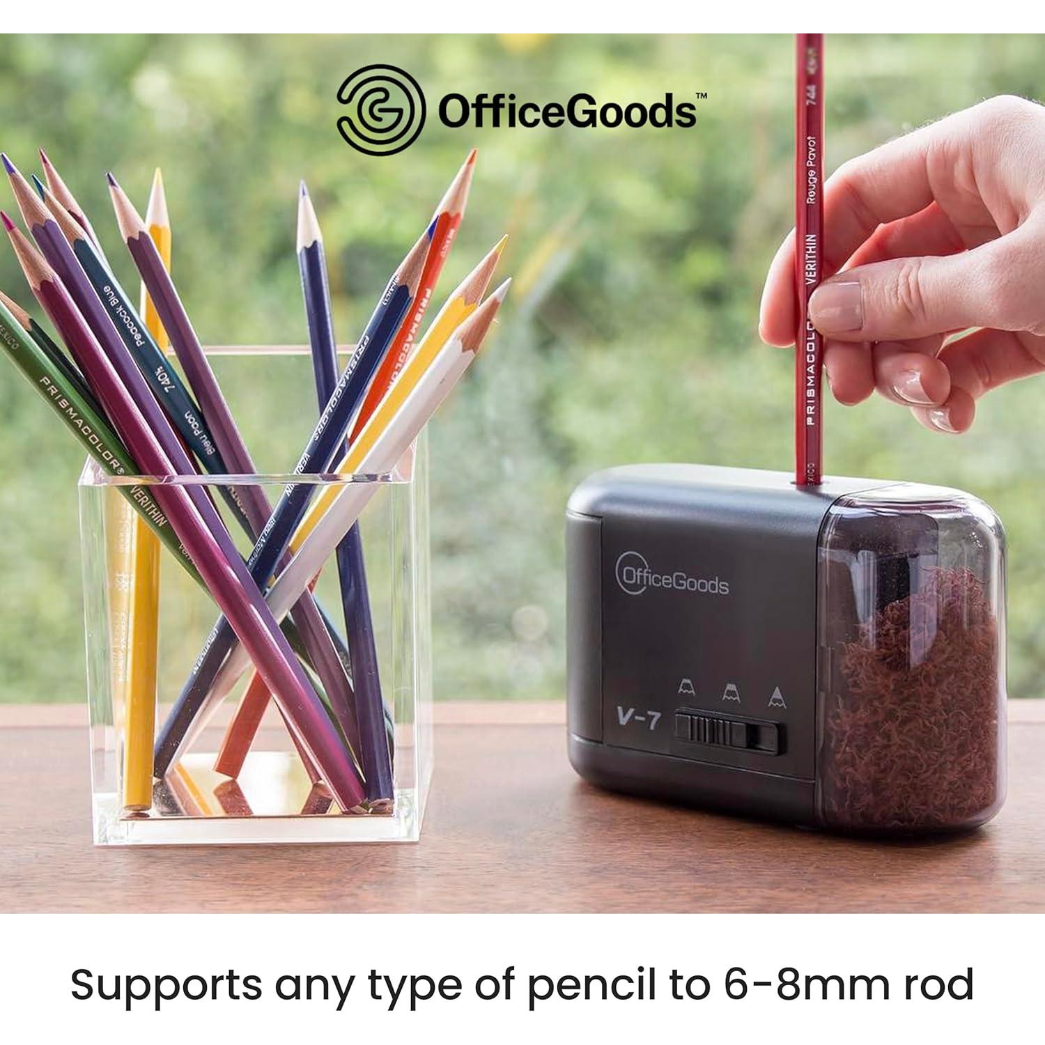 Sacapuntas Eléctrico OfficeGoods V-7 - Portátil Negro