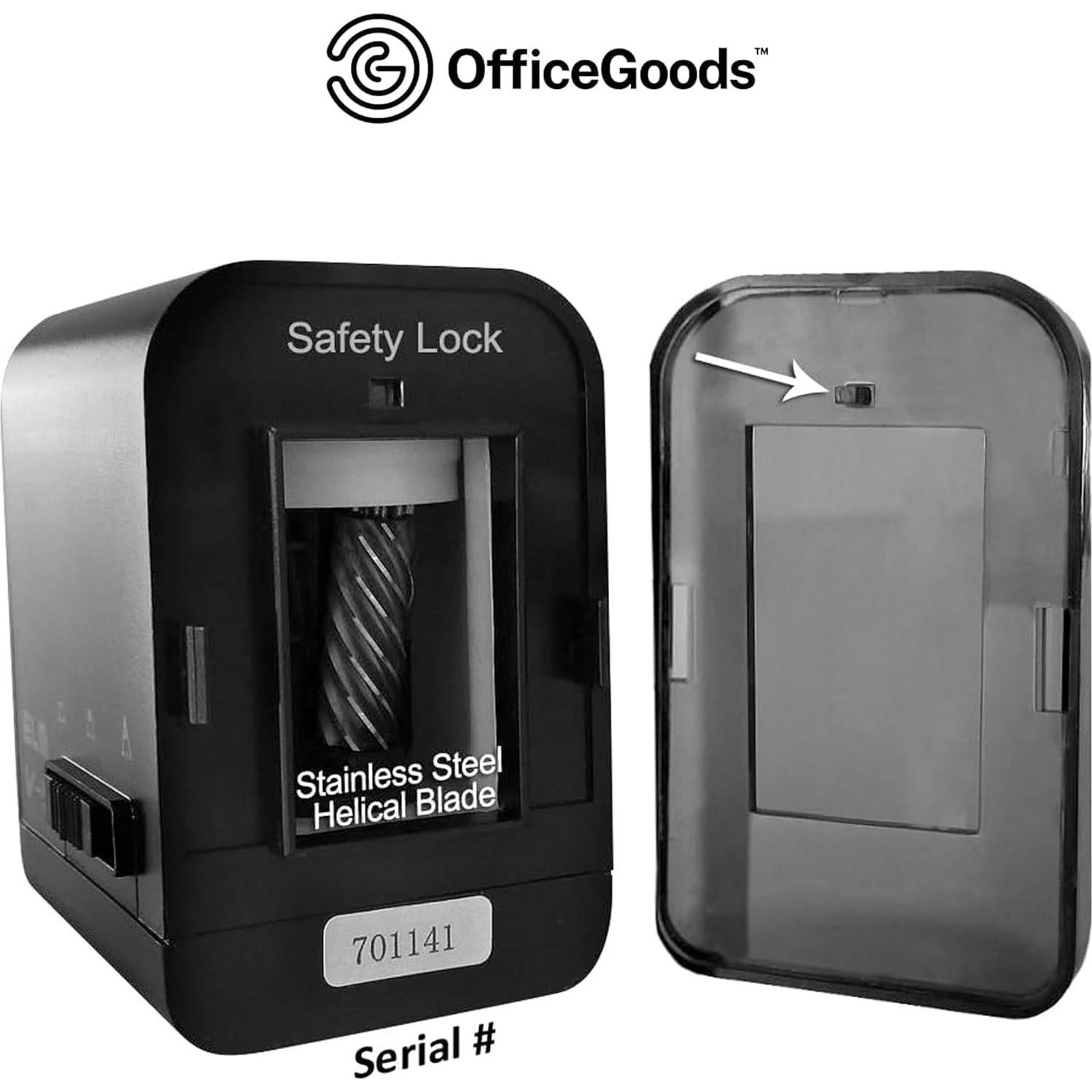 Sacapuntas Eléctrico OfficeGoods V-7 - Portátil Negro