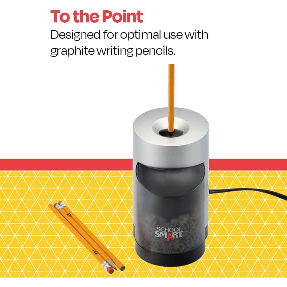 Sacapuntas Eléctrico Vertical School Smart, Negro y Gris