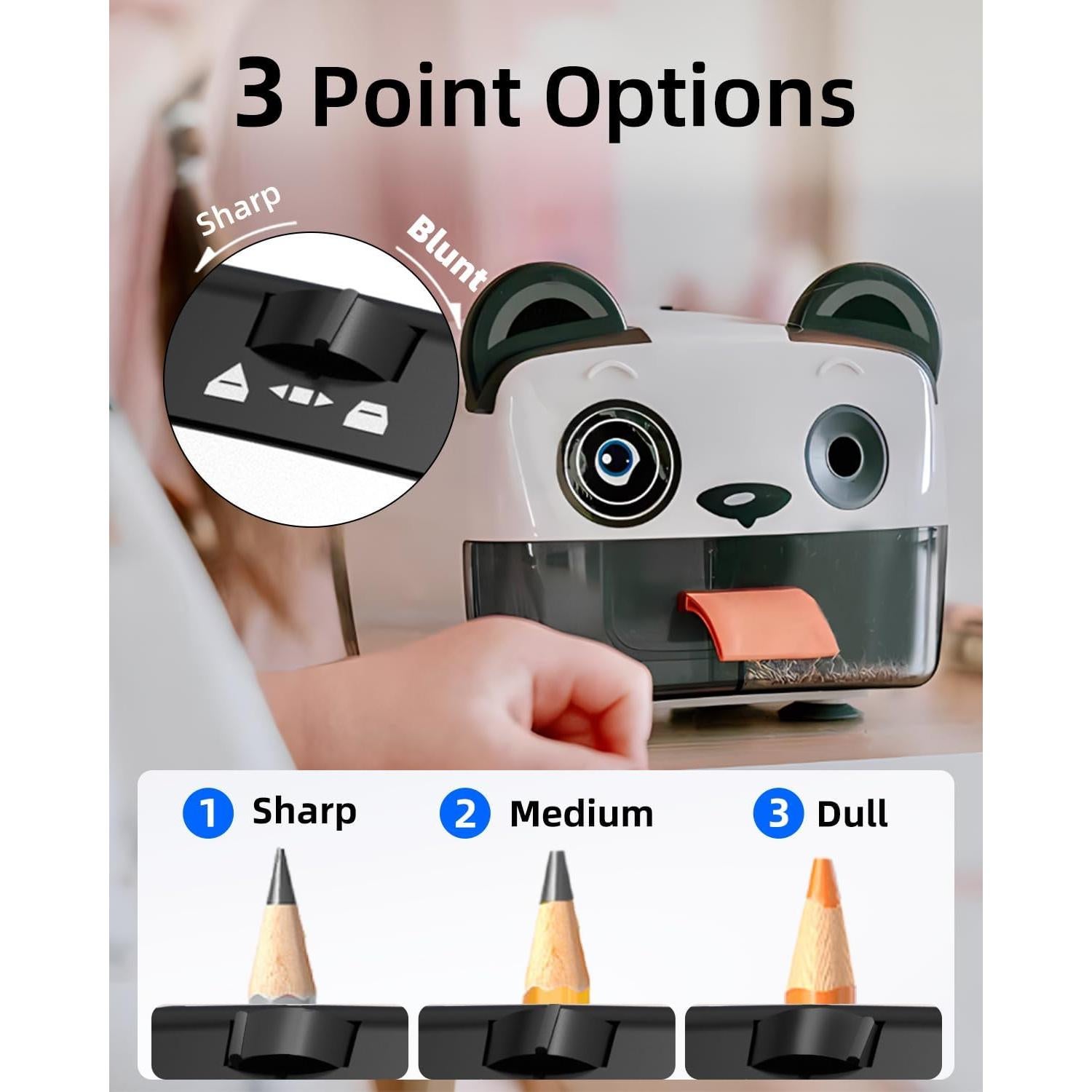 Sacapuntas Eléctrico Zmol Panda con Parada Automática 0.75kg