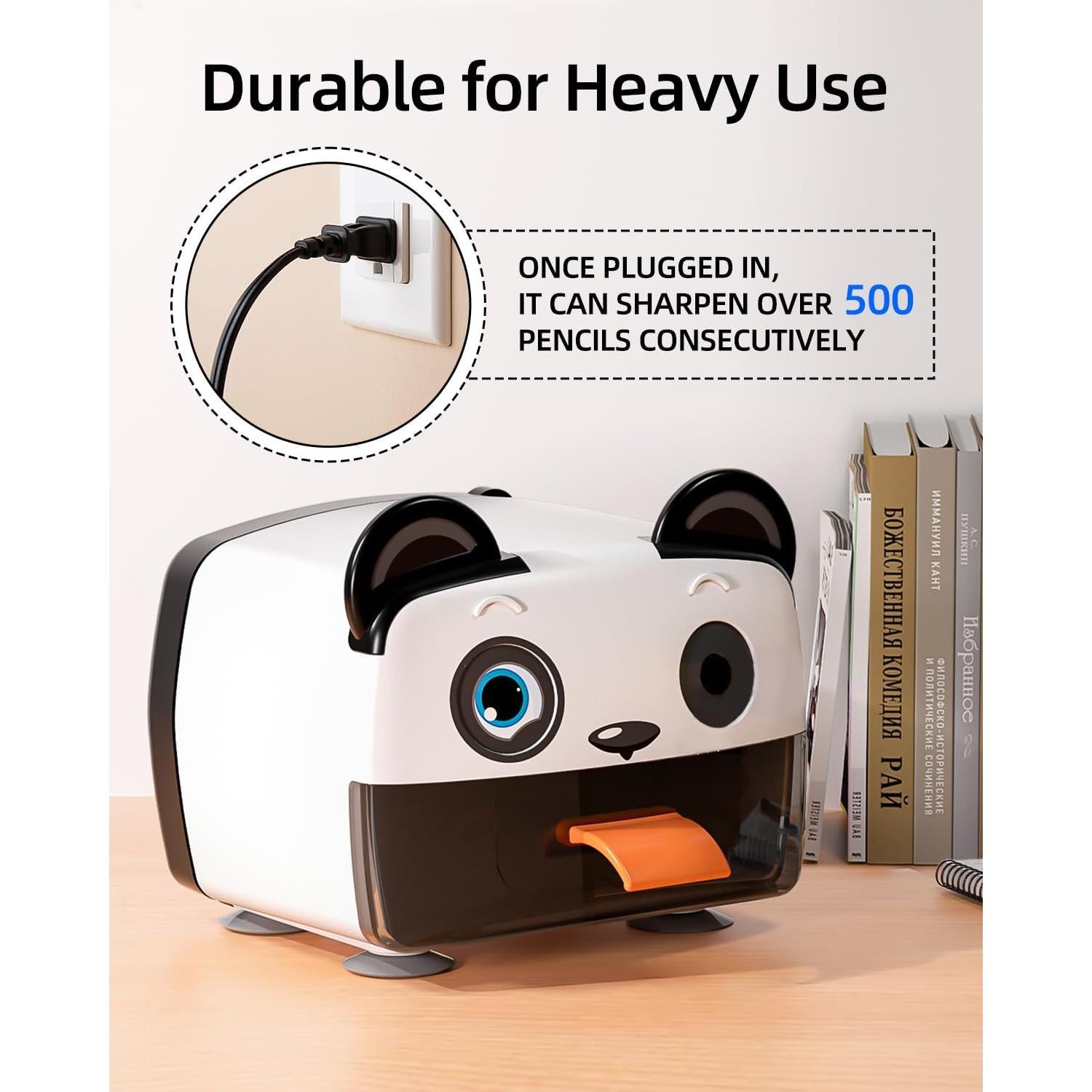 Sacapuntas Eléctrico Zmol Panda con Parada Automática 0.75kg