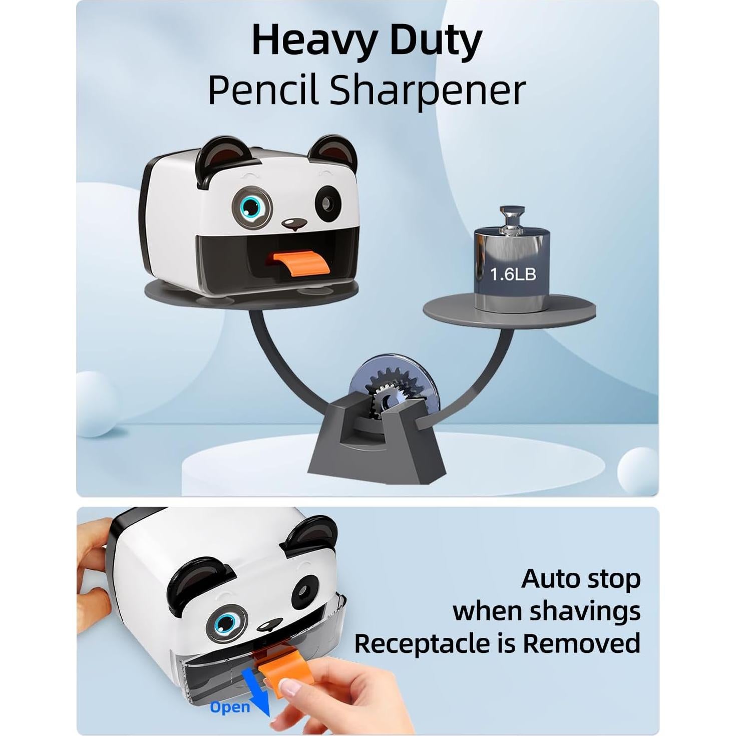 Sacapuntas Eléctrico Zmol Panda con Parada Automática 0.75kg