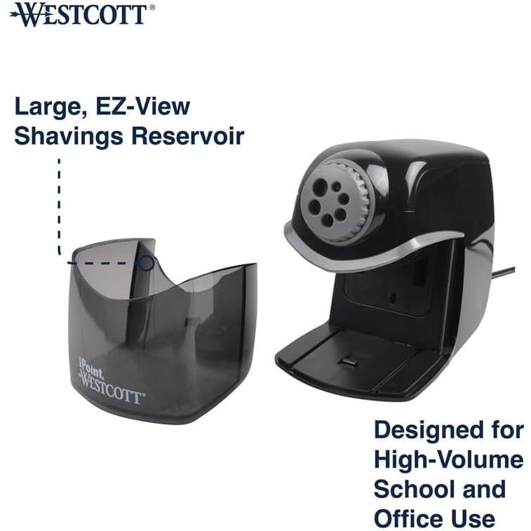 Sacapuntas Eléctrico Westcott iPoint Titanio 1.36 kg