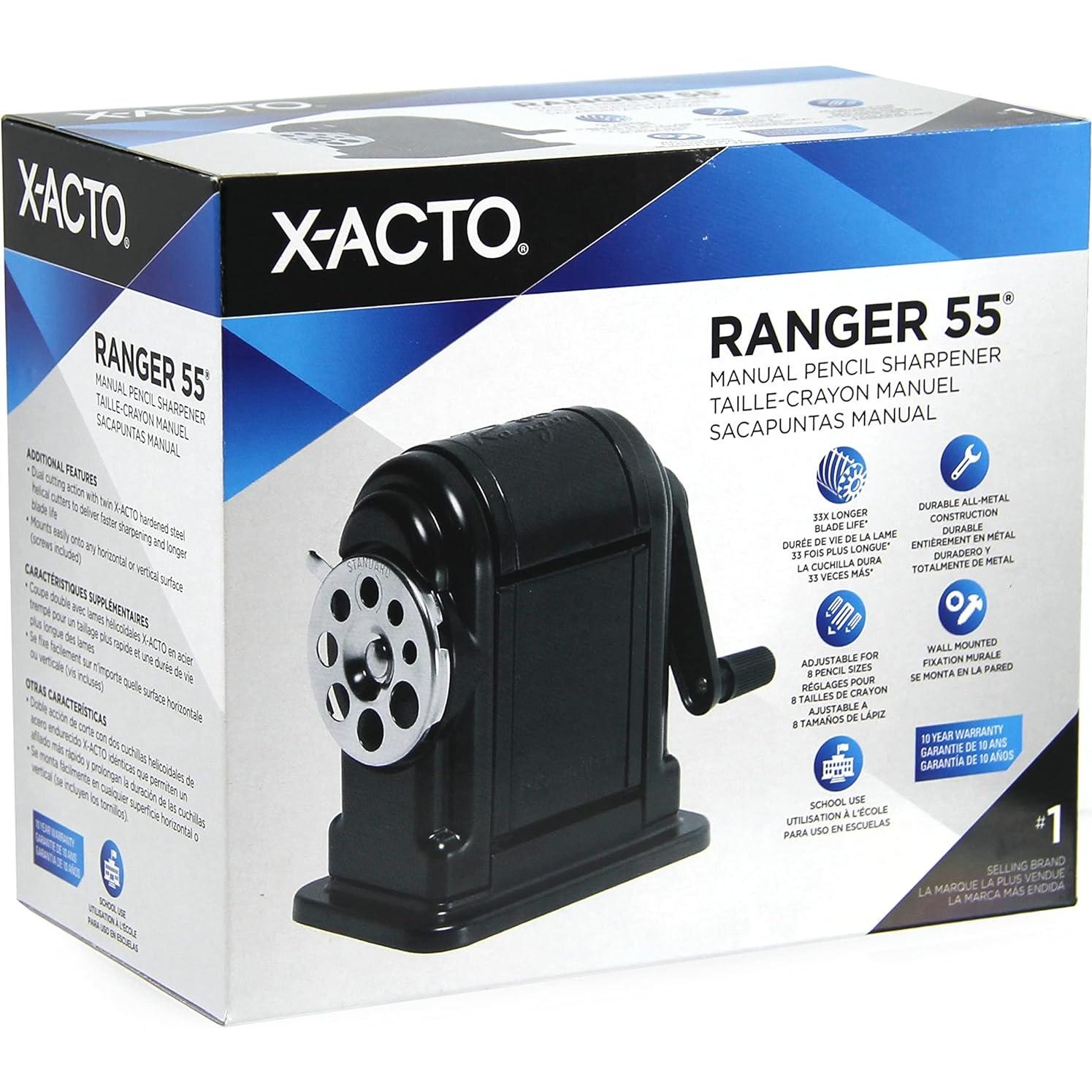 Sacapuntas Manual X-ACTO Ranger 55 Negro - 1 Cuenta