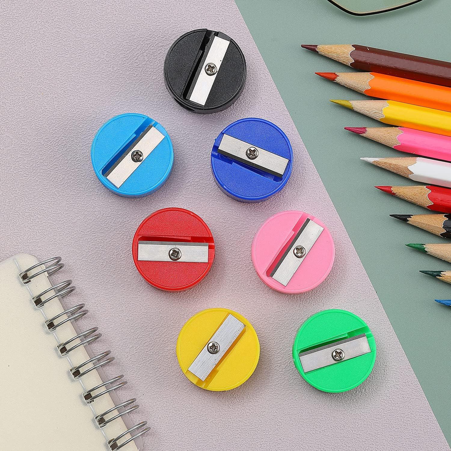 150 Sacapuntas Mini Manuales de Colores XAJH para Aula