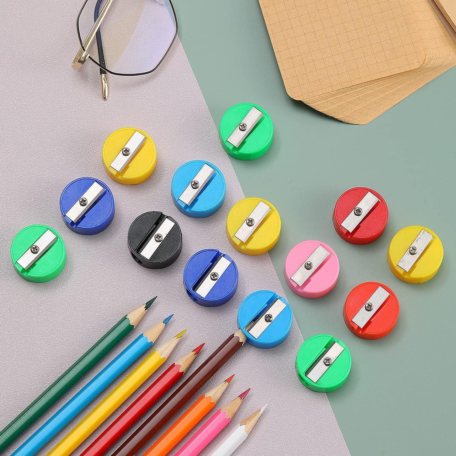 150 Sacapuntas Mini Manuales de Colores XAJH para Aula