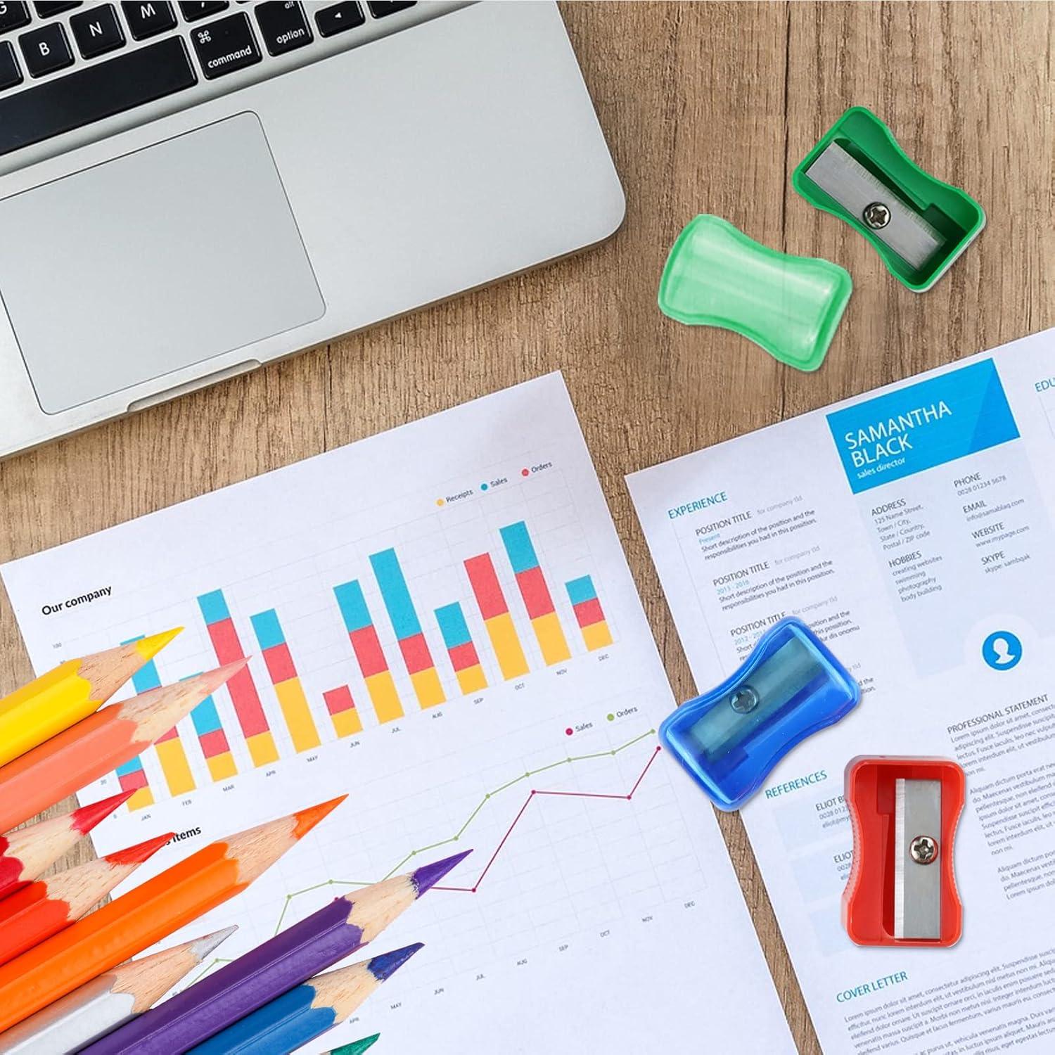 Sacapuntas Manual de Plástico Multicolor Faxco - 96 PCS