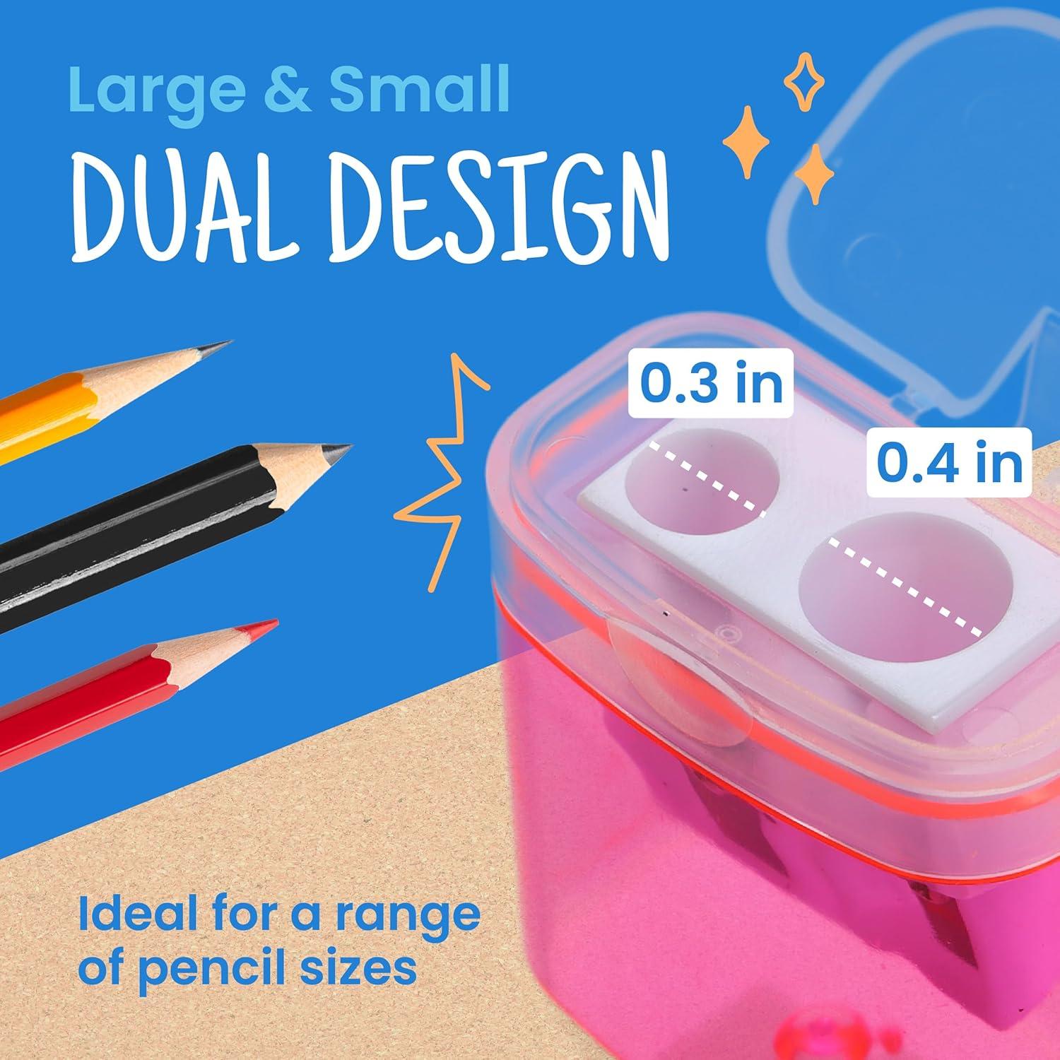 Paquete de 100 Sacapuntas Manuales Craftzilla Multicolor