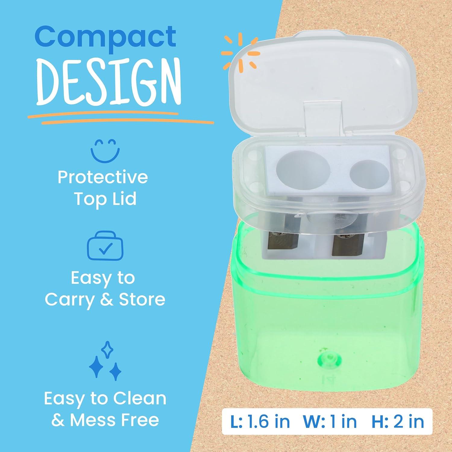 Paquete de 100 Sacapuntas Manuales Craftzilla Multicolor