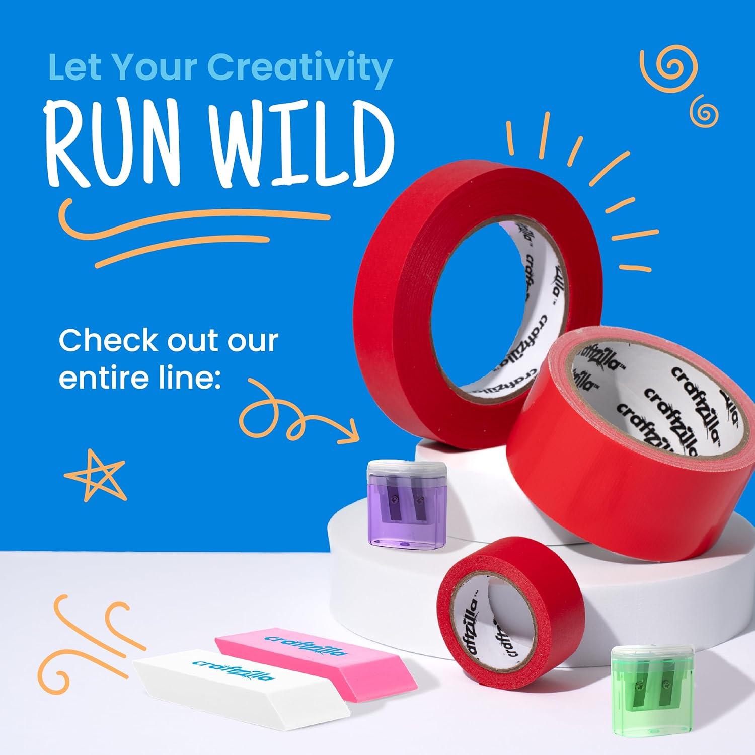 Paquete de 100 Sacapuntas Manuales Craftzilla Multicolor