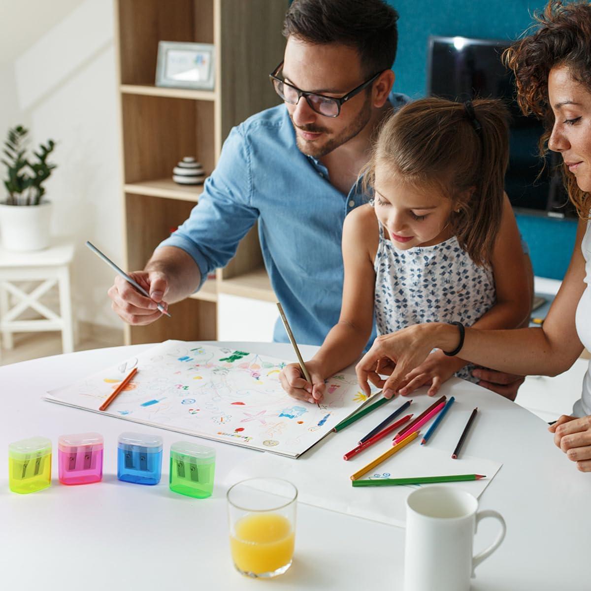 Sacapuntas Manual ForTomorrow Doble Orificio 24 Piezas Multicolor