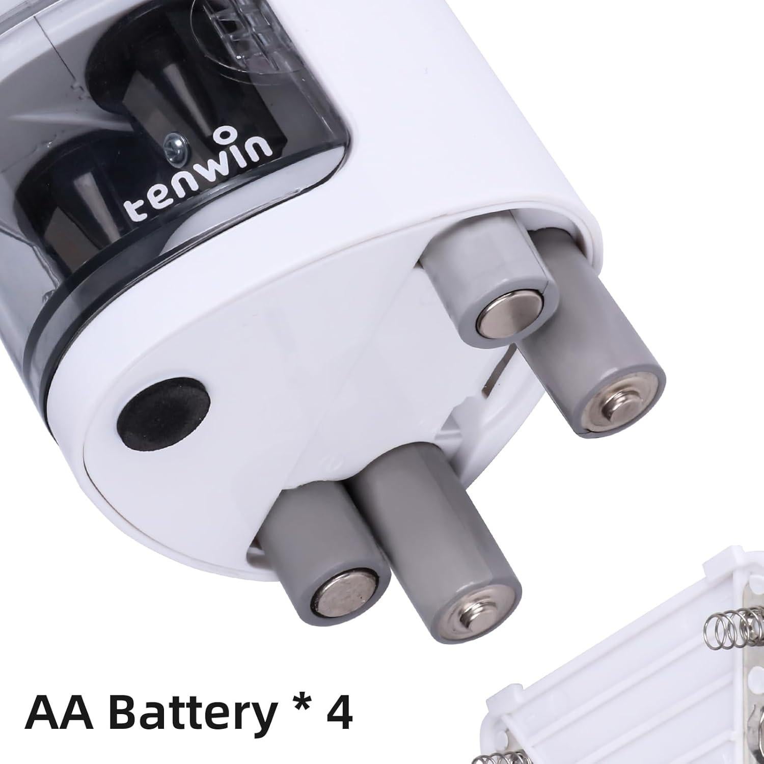 Sacapuntas eléctrico Tihoo doble orificio para lápices 6-12mm