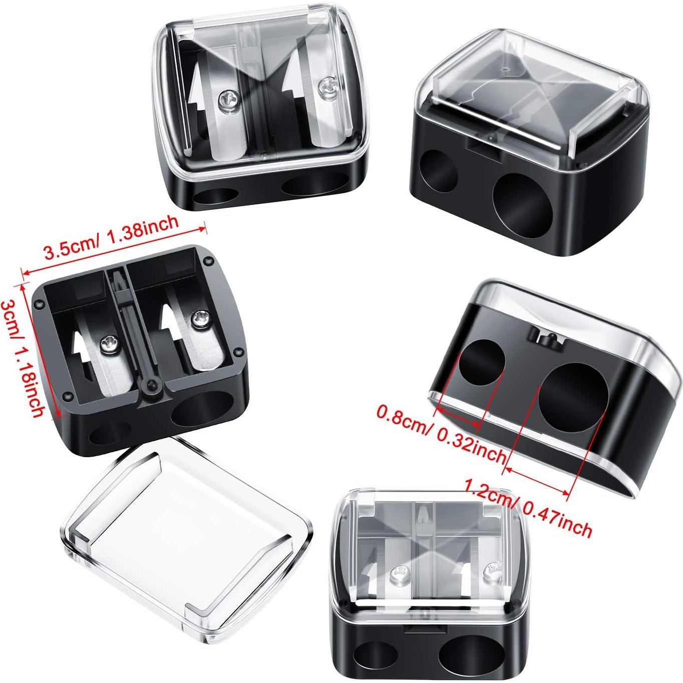 Paquete de 5 Sacapuntas de Maquillaje Chuangdi Negro