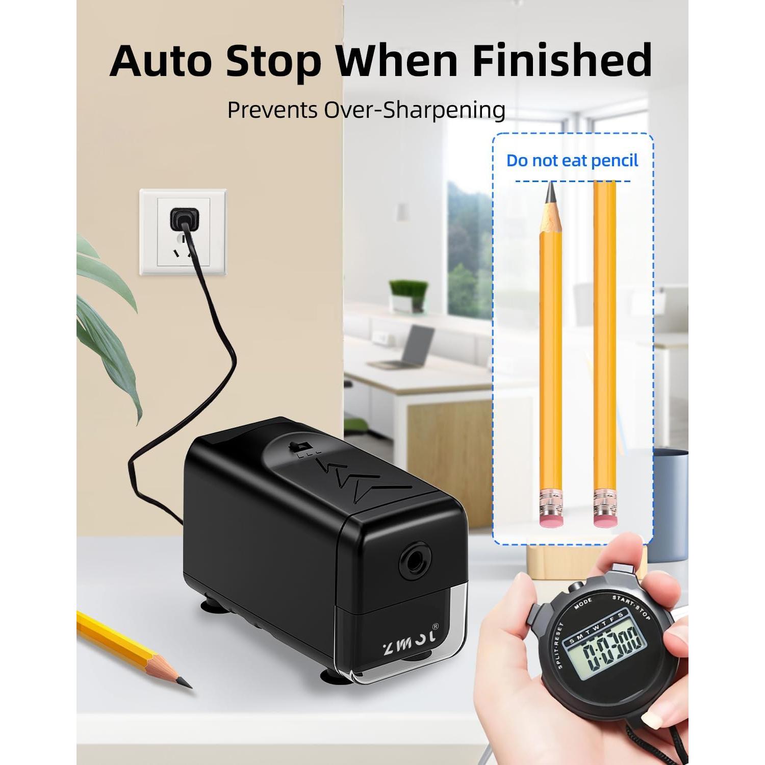 Sacapuntas Eléctrico Zmol Profesional 6.5-8 mm Automático