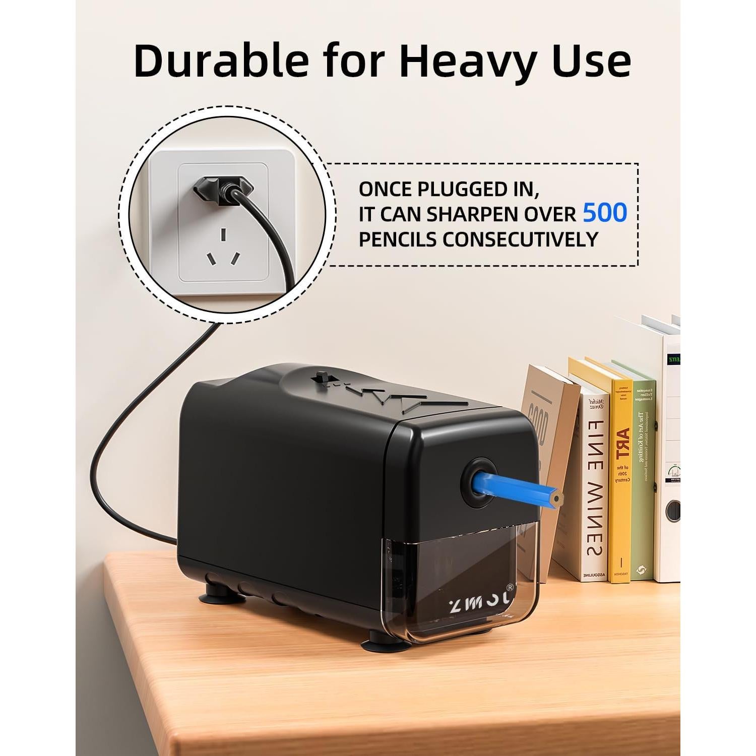 Sacapuntas Eléctrico Zmol Profesional 6.5-8 mm Automático