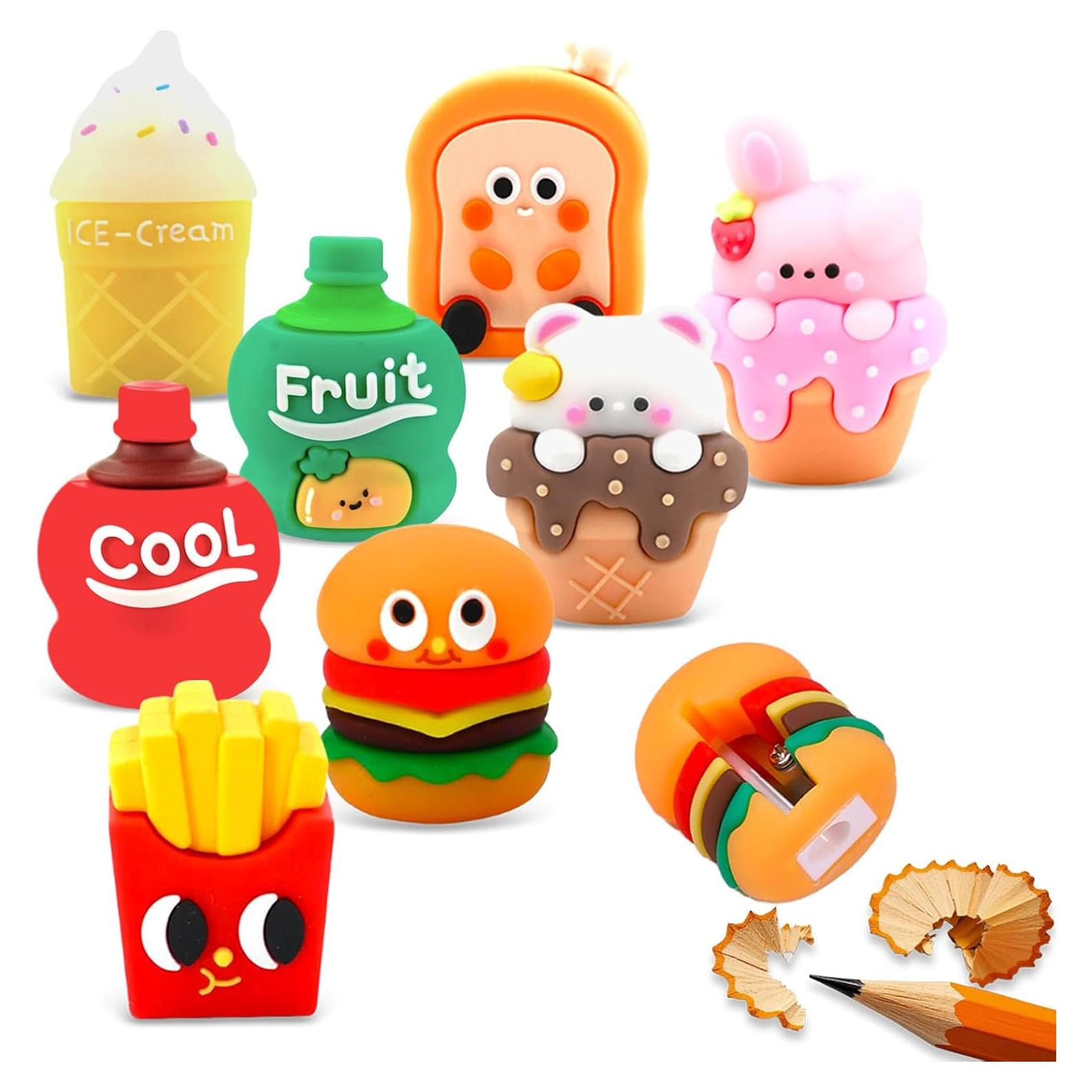 Sacapuntas Manual Colorido DueHoppee - Paquete de 8 para Niños