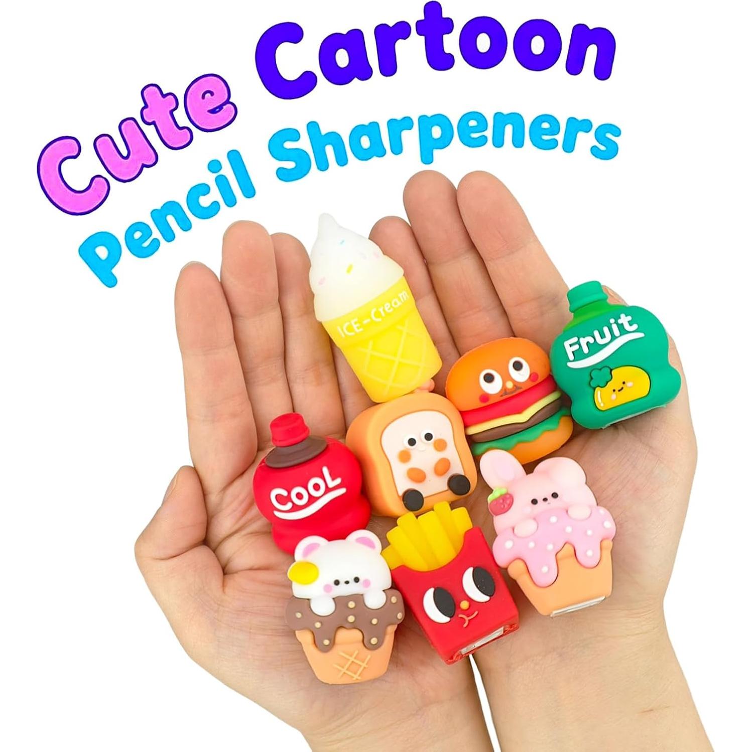 Sacapuntas Manual Colorido DueHoppee - Paquete de 8 para Niños