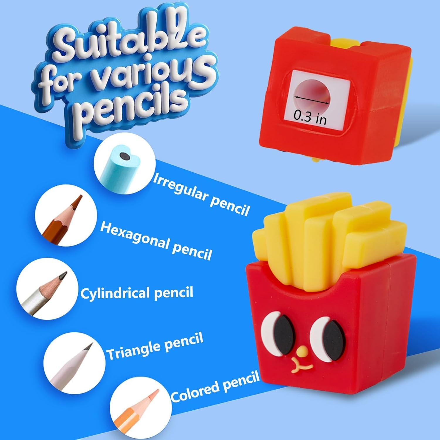 Sacapuntas Manual Colorido DueHoppee - Paquete de 8 para Niños