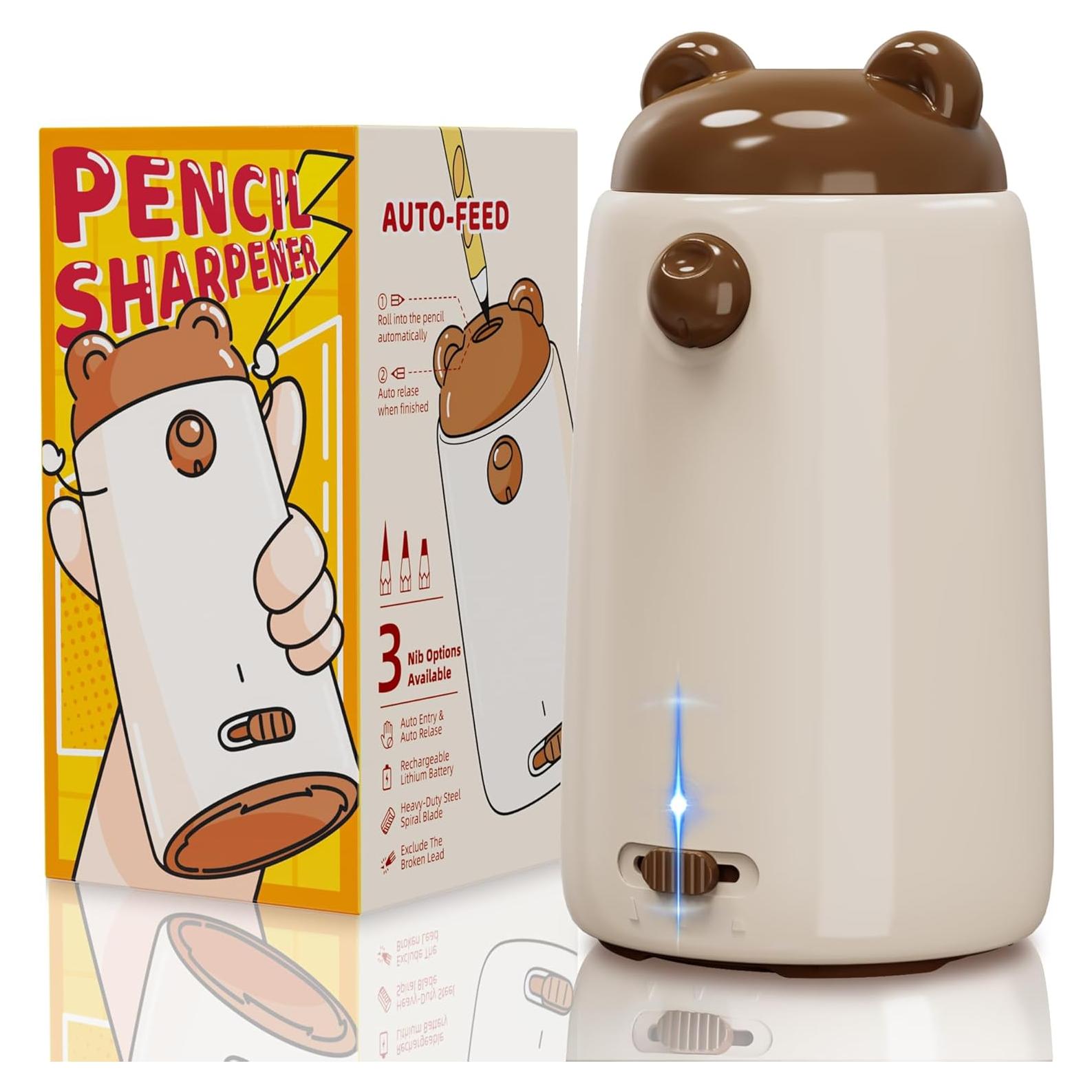 Afilador de Lápices Automático ZMOL Recargable 3 Niveles