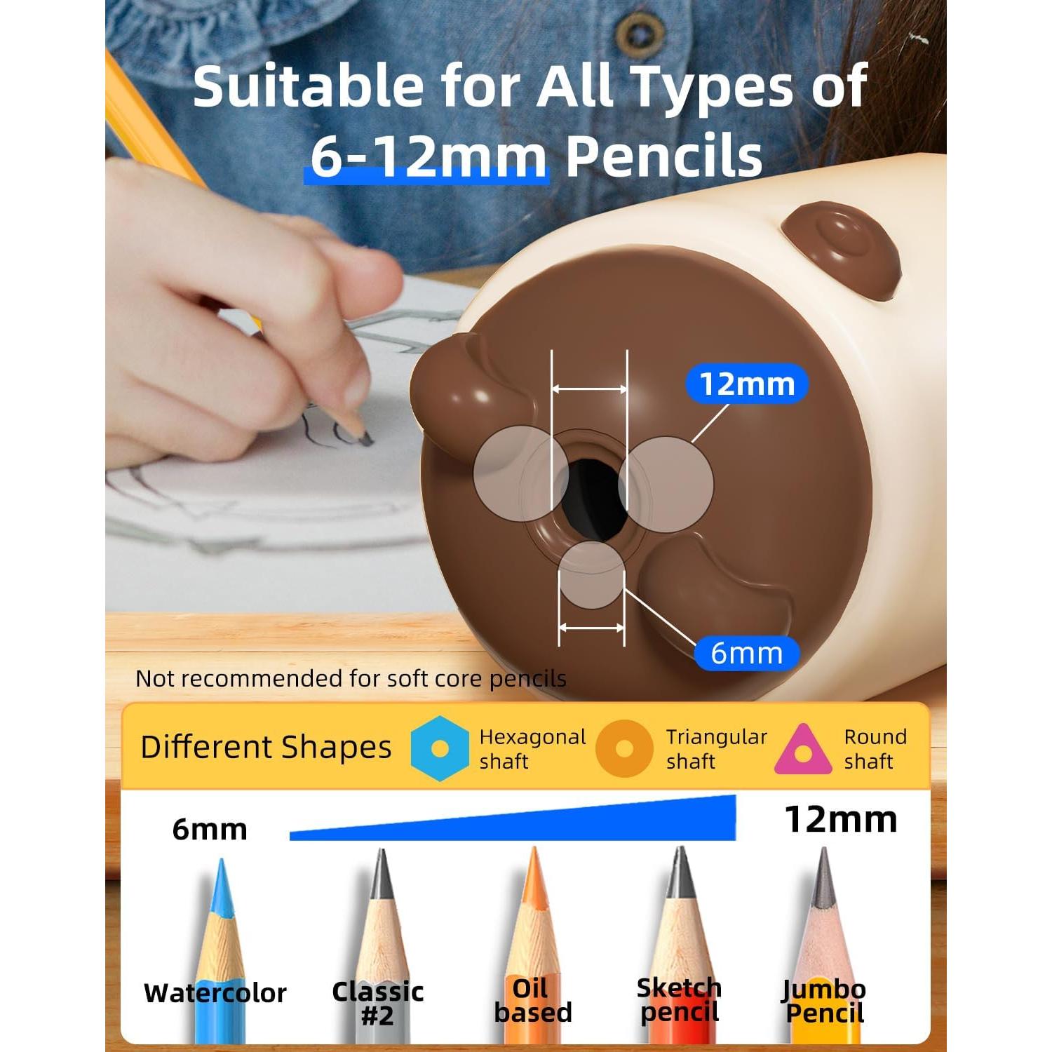 Afilador de Lápices Automático ZMOL Recargable 3 Niveles