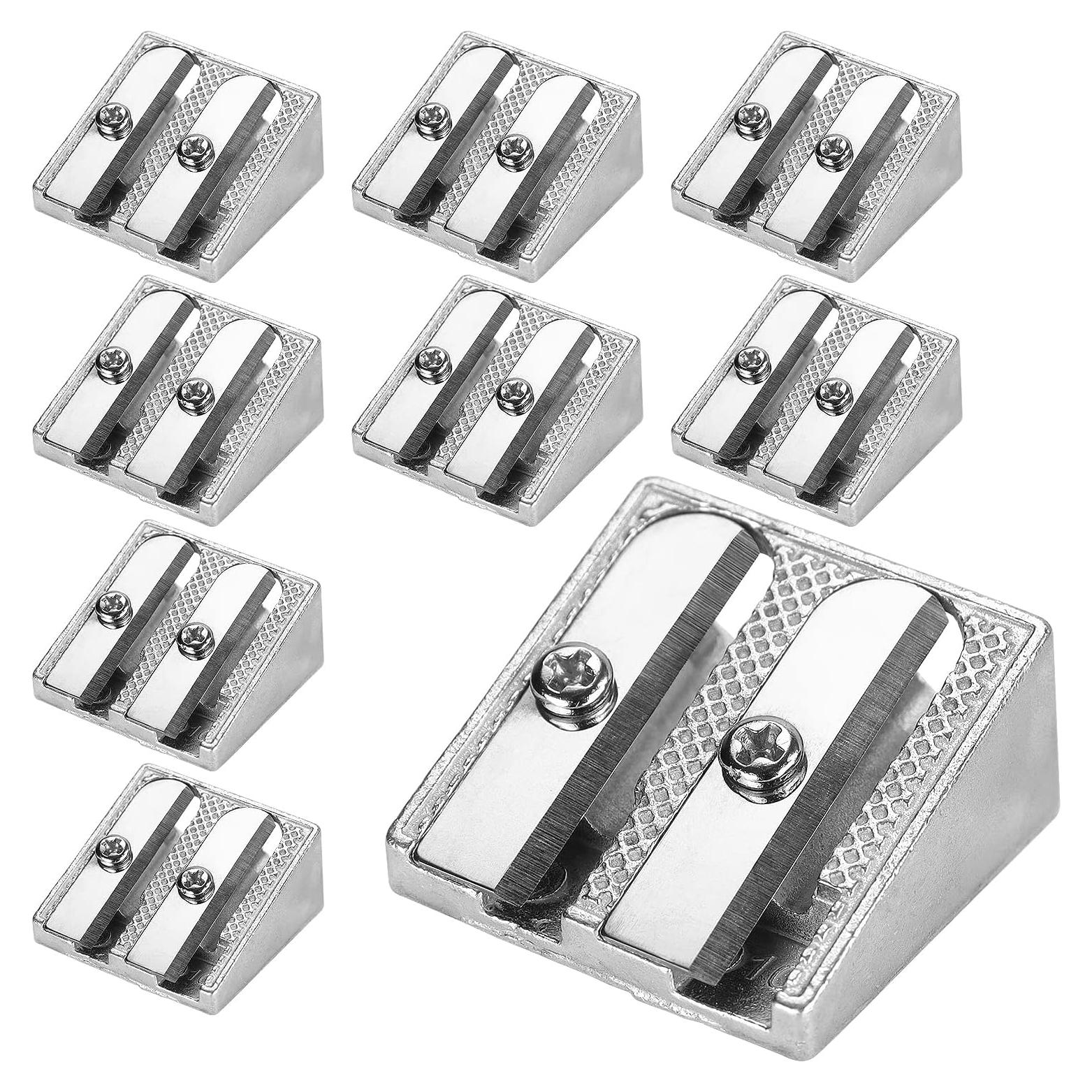 Tamaki Sacapuntas de Metal 8 Pack 2 Agujeros para Lápices